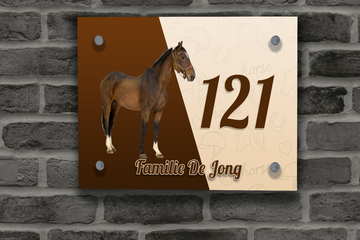 Paarden Naambordje 12