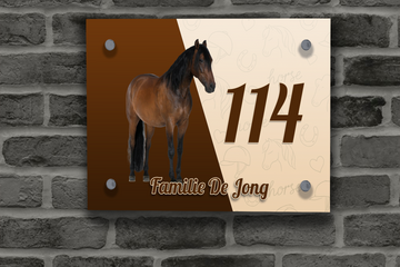 Paarden Naambordje 5