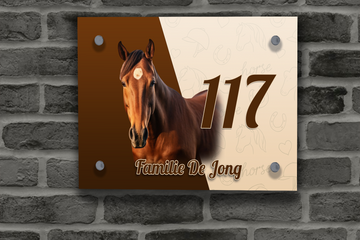 Paarden Naambordje 8