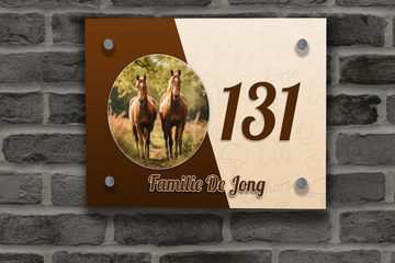 Paarden Naambordje 22