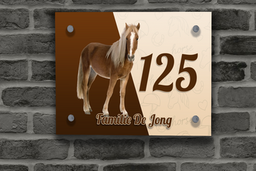 Paarden Naambordje 16