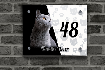 Katten Naambordje 10