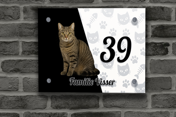 Katten Naambordje 1