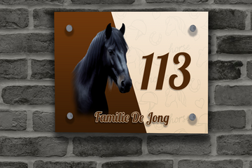 Paarden Naambordje 4