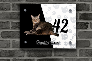 Katten Naambordje 4