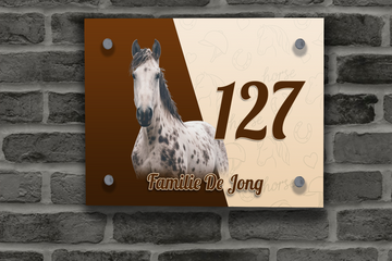 Paarden Naambordje 18