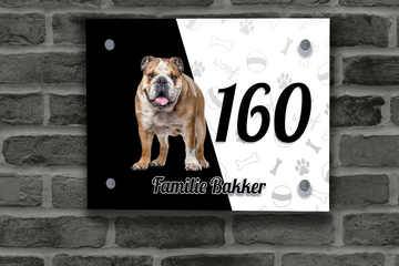 Engelse Buldog Naambordje 1