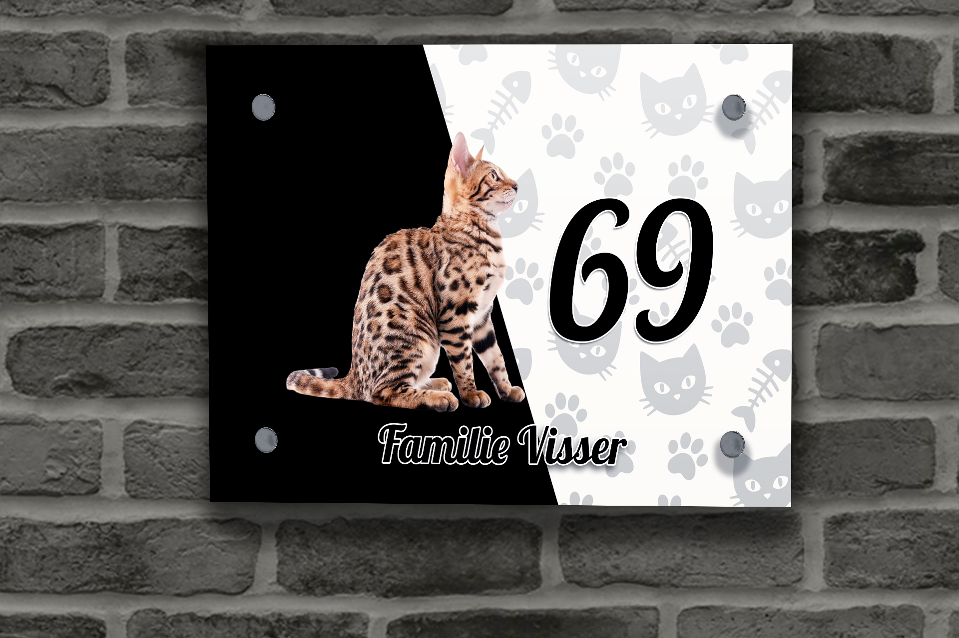 Katten Naambordje 28