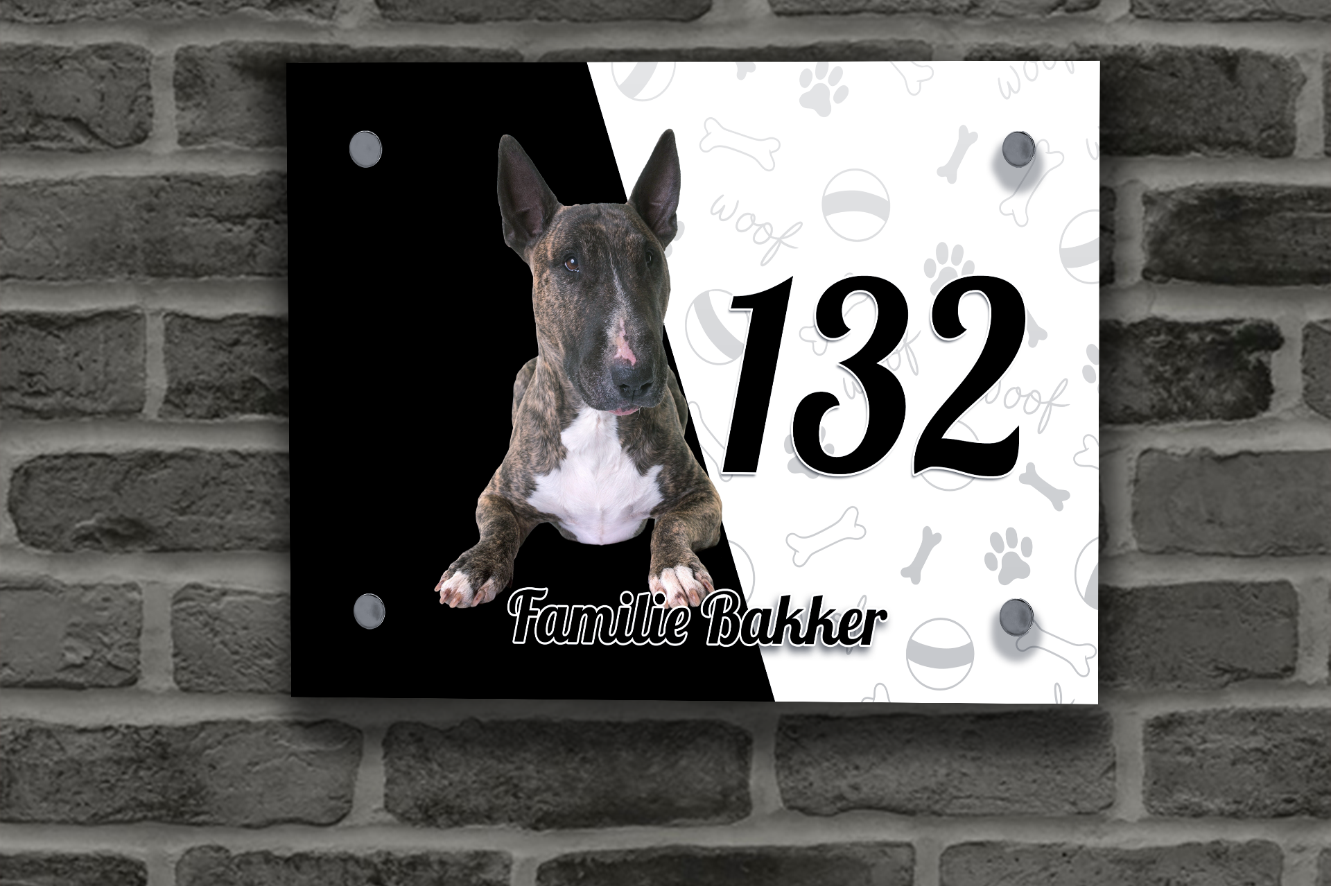 Bull Terriër Naambordje 1