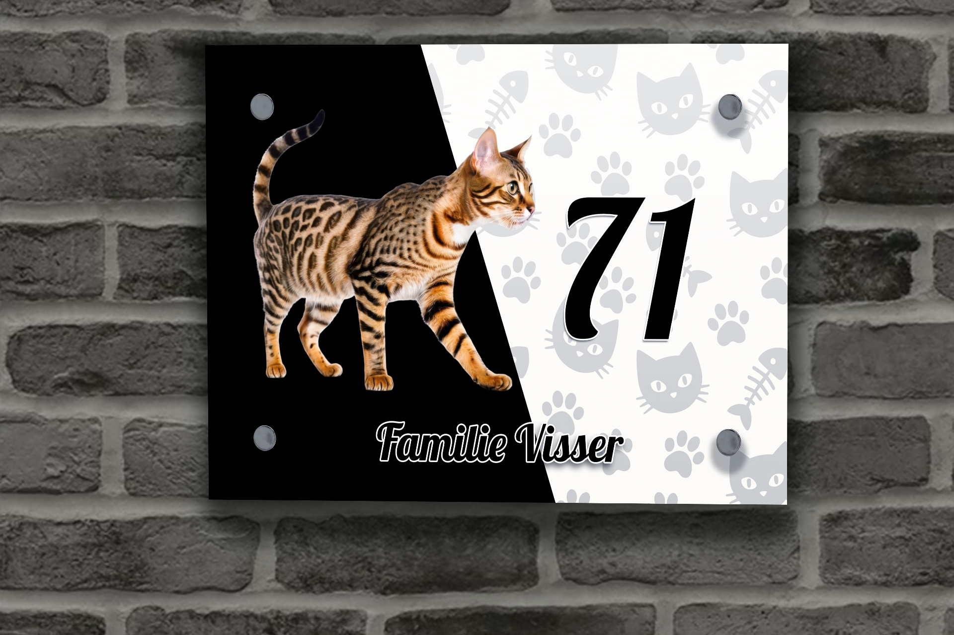 Katten Naambordje 30