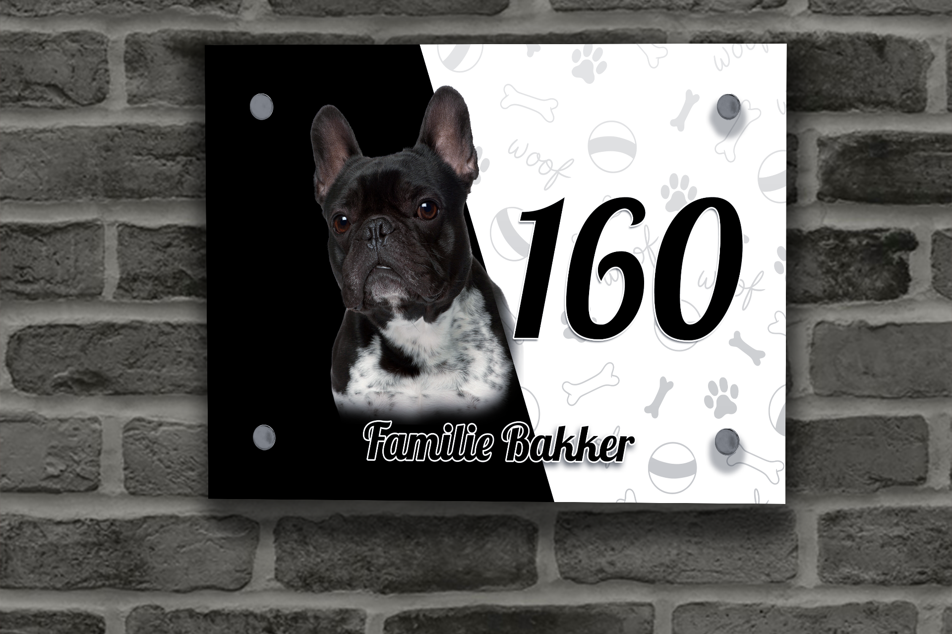 Franse Buldog Naambordje 6