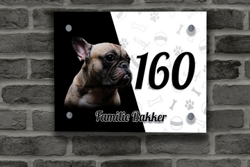 Franse Buldog Naambordje 7