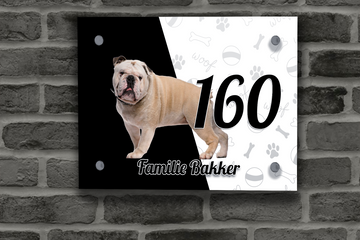 Engelse Buldog Naambordje 5
