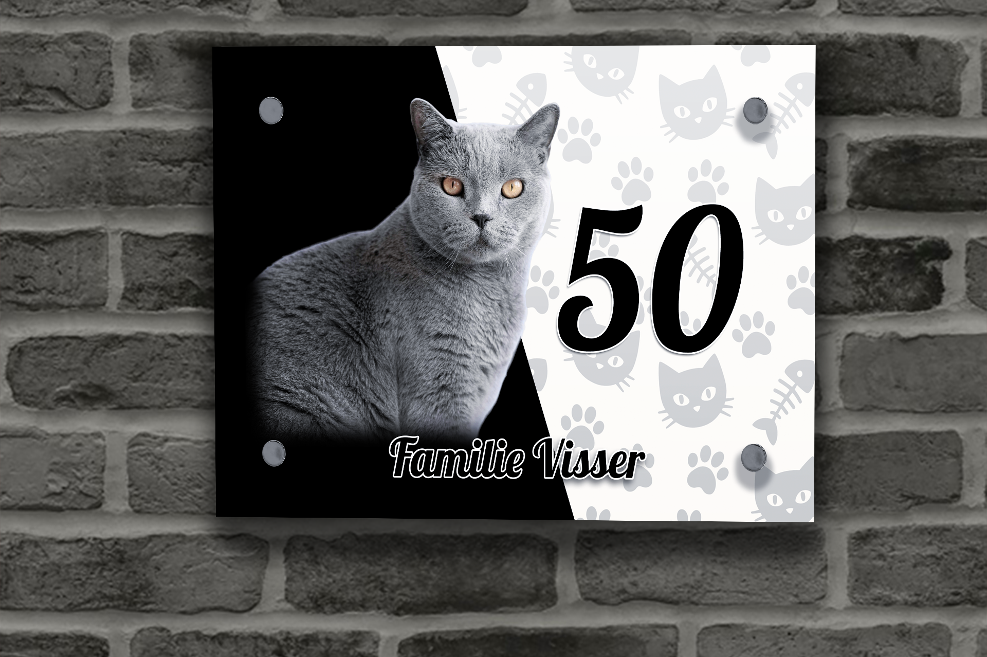 Katten Naambordje 12
