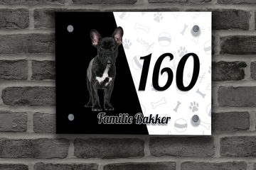 Franse Buldog Naambordje 1