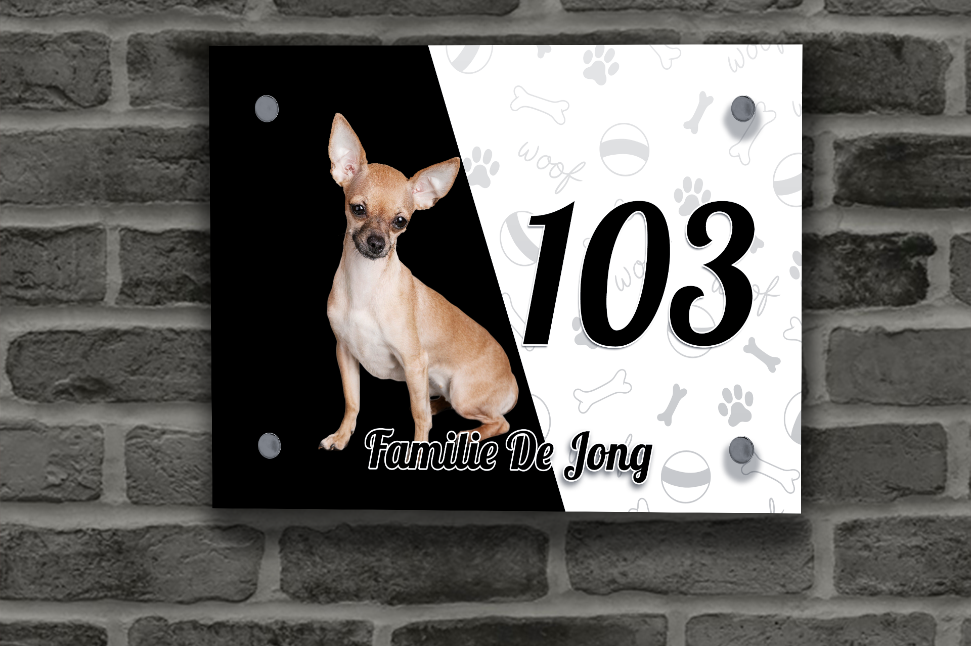 Chihuahua Naambordje 4