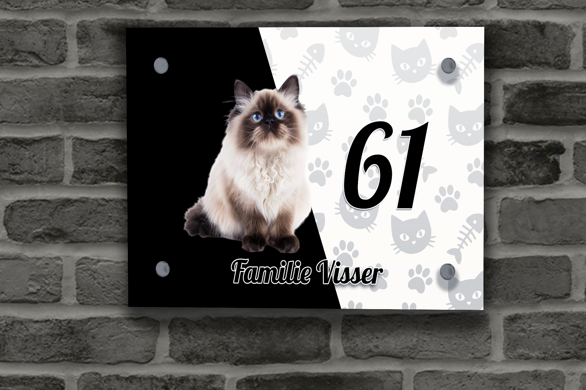 Katten Naambordje 20
