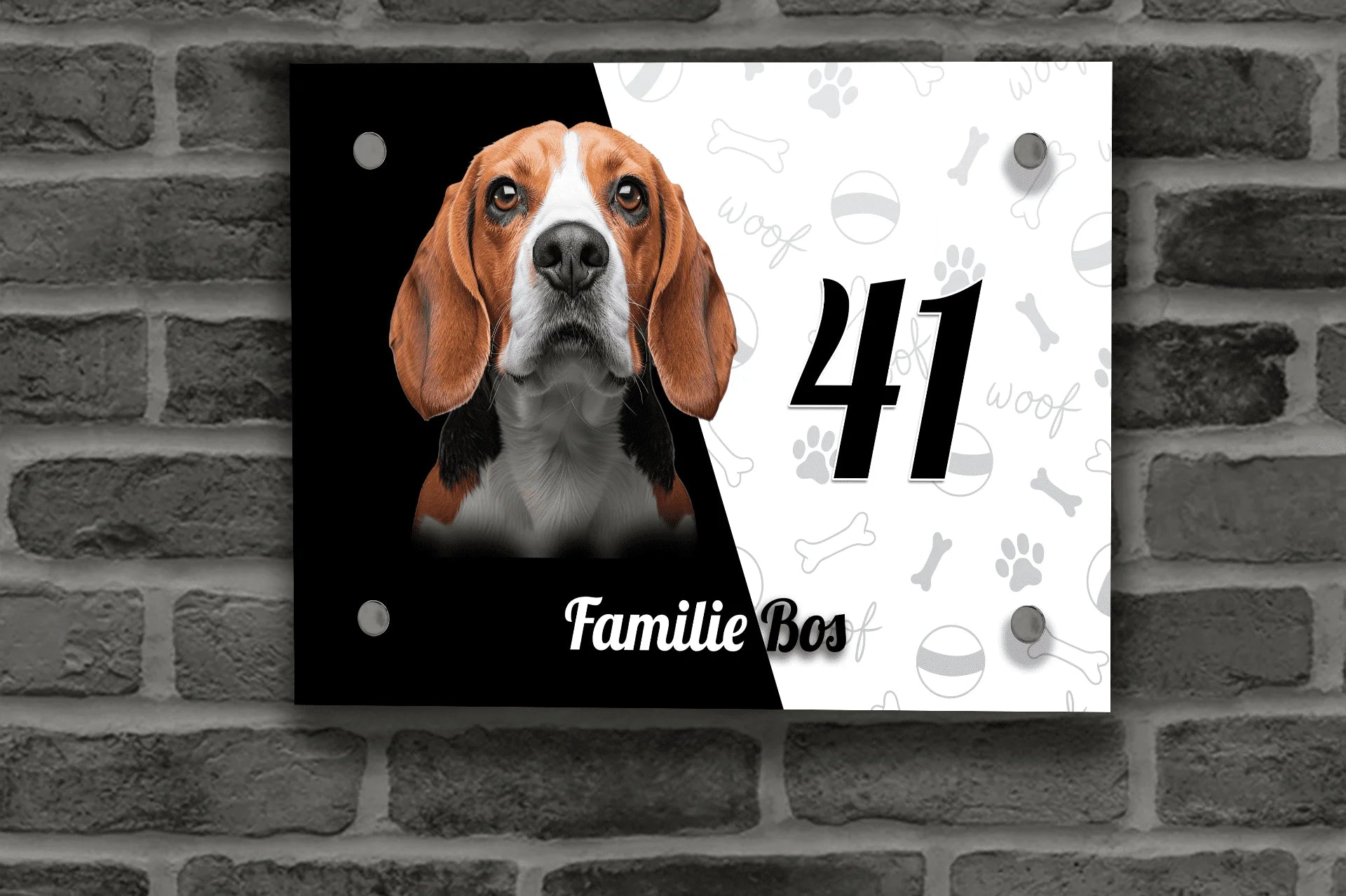Beagle Naambordje 2