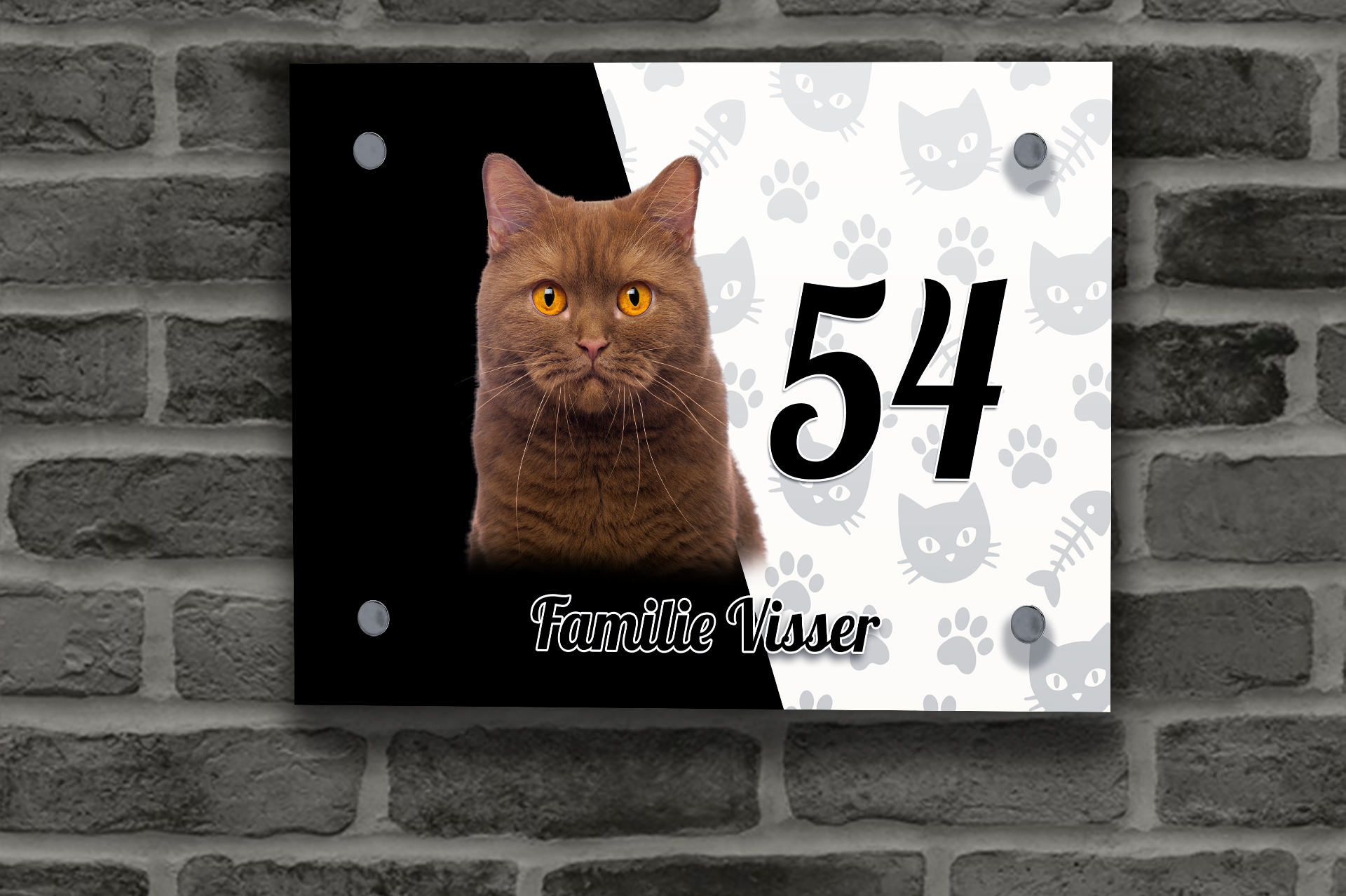 Katten Naambordje 16