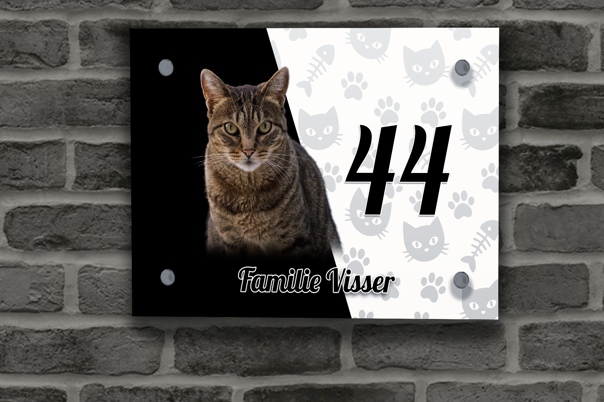 Katten Naambordje 6