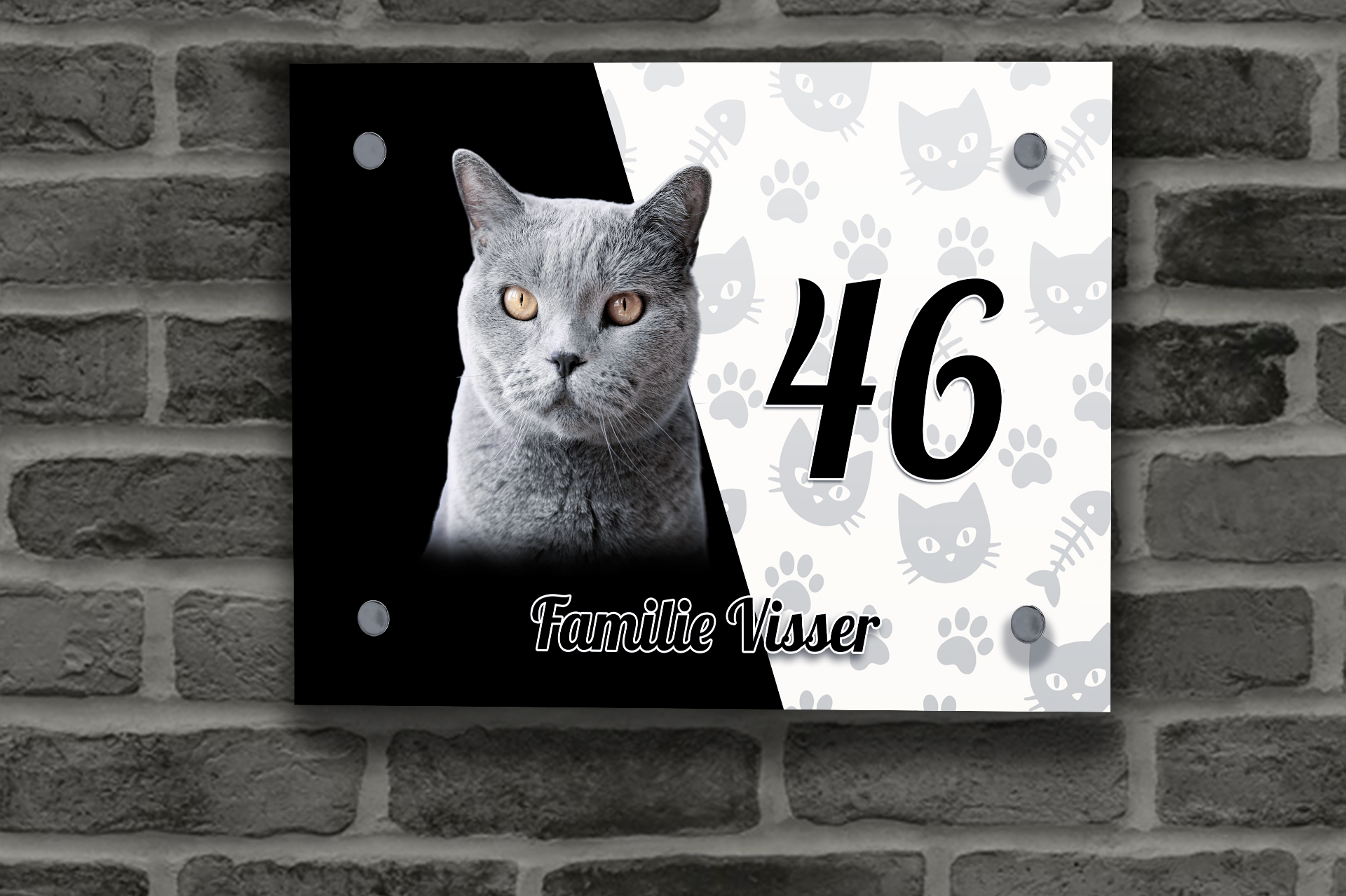 Katten Naambordje 8