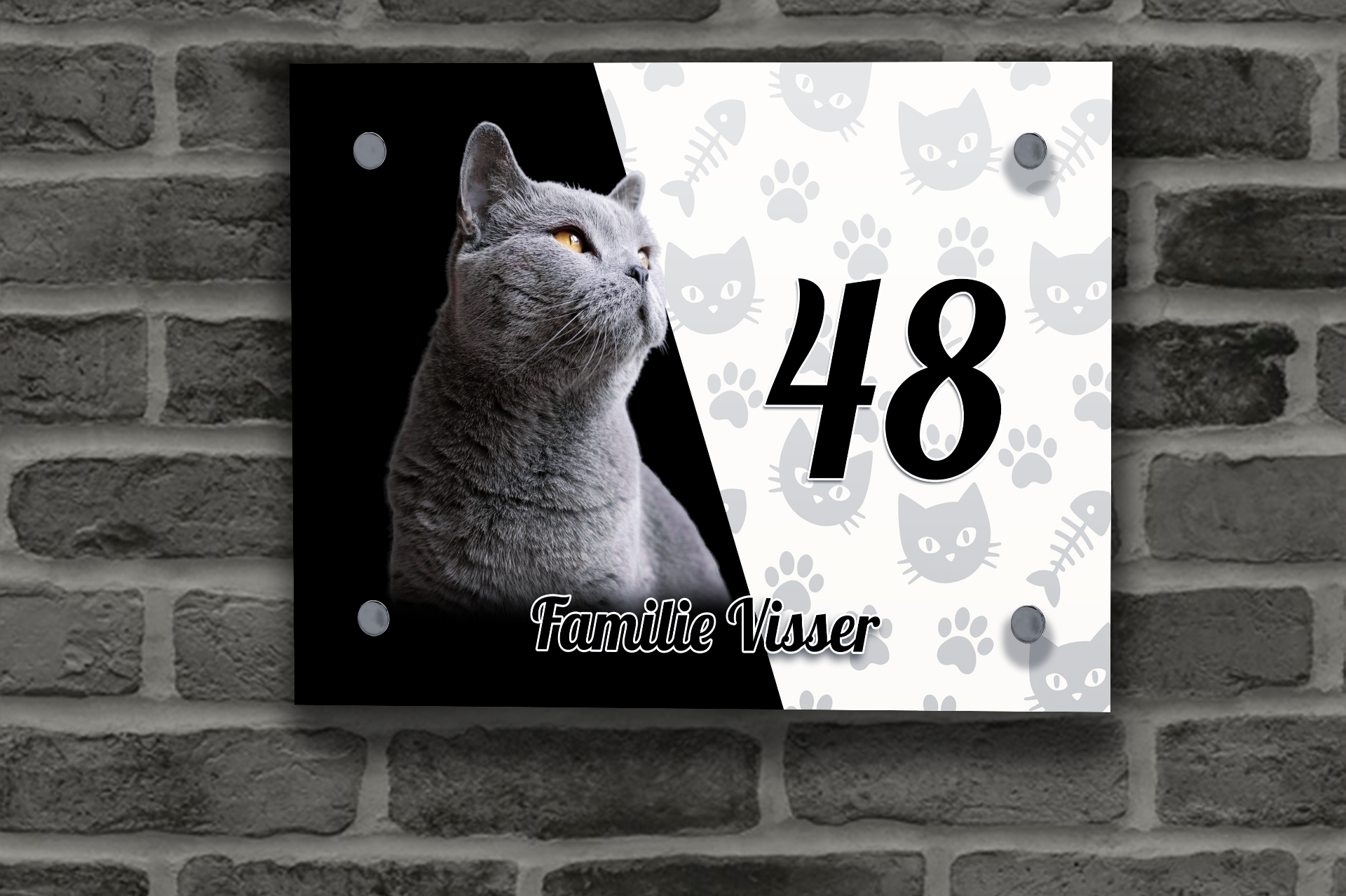 Katten Naambordje 10