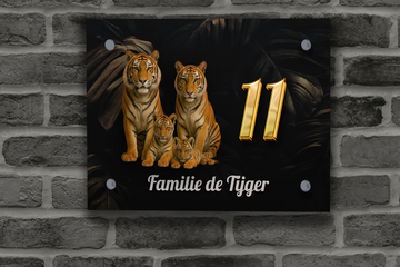 Tijger Naambordje 4