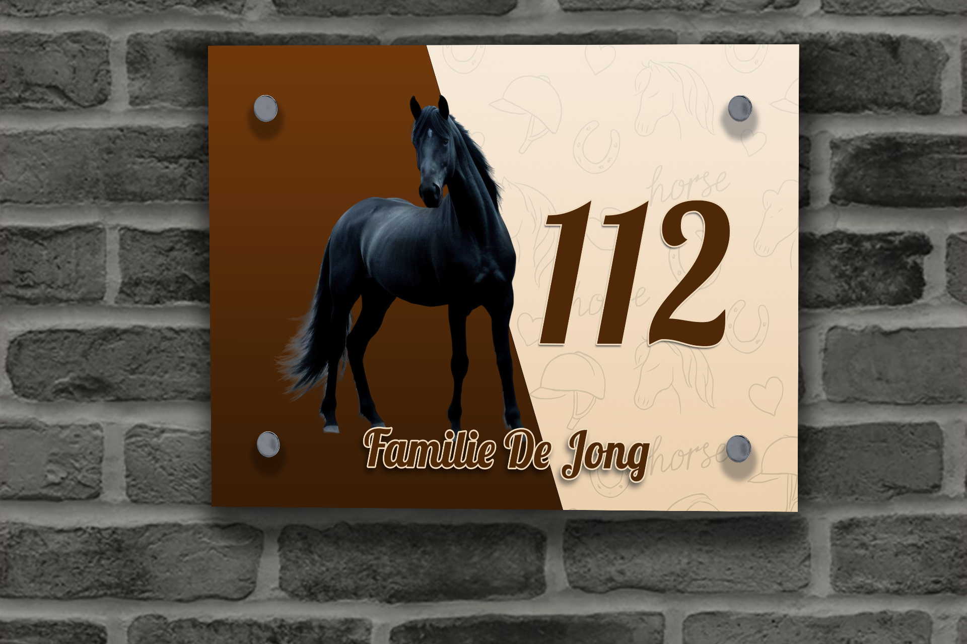 Paarden Naambordje 3