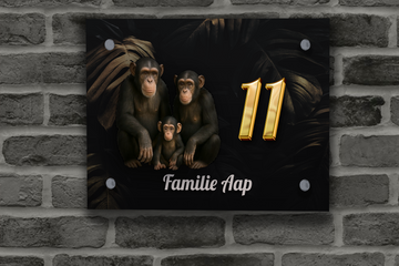 Chimpansee Naambordje 1