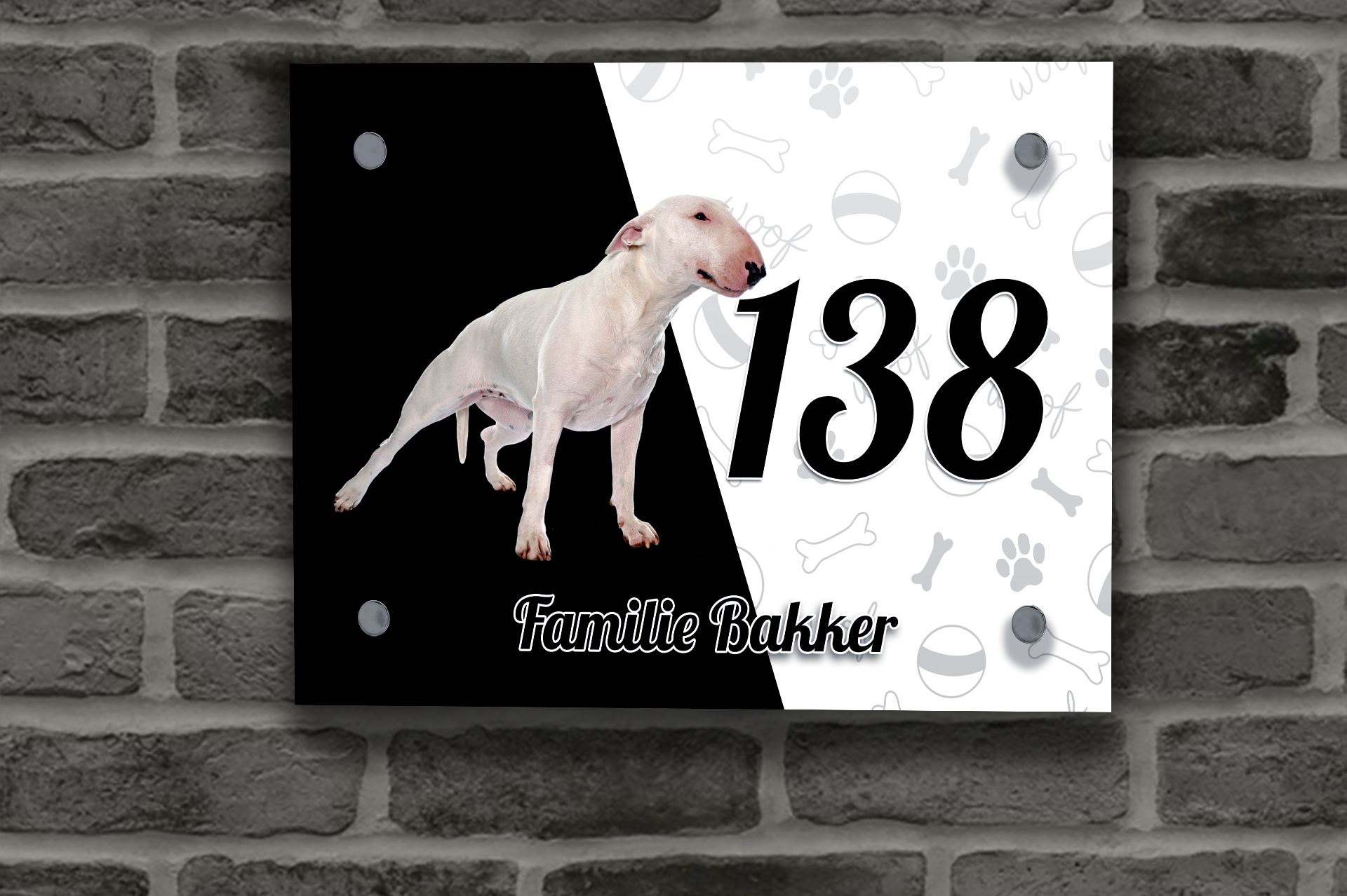 Bull Terriër Naambordje 8