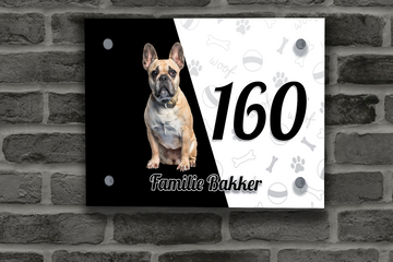Franse Buldog Naambordje 3