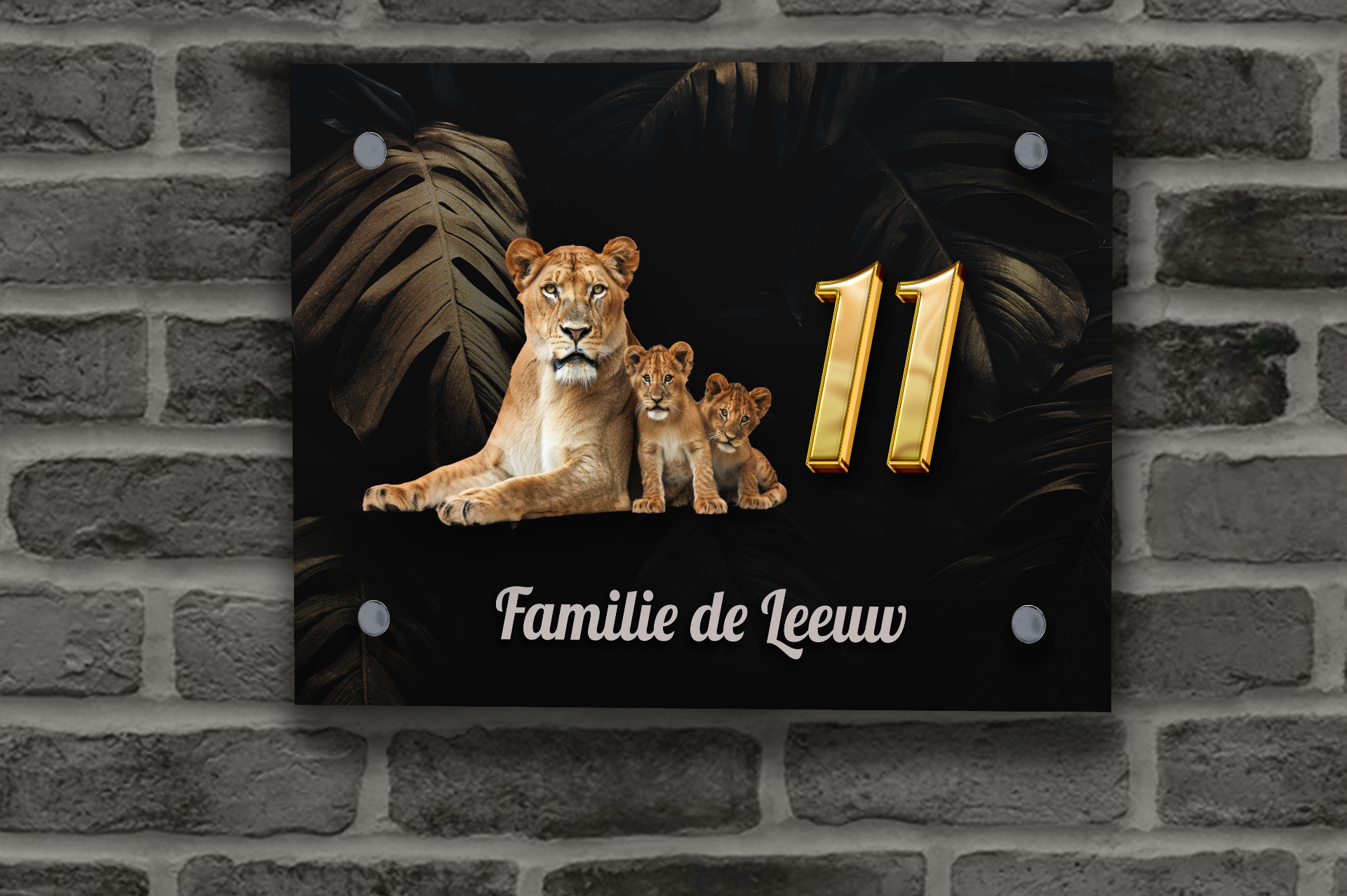 Leeuwen Naambordje 10