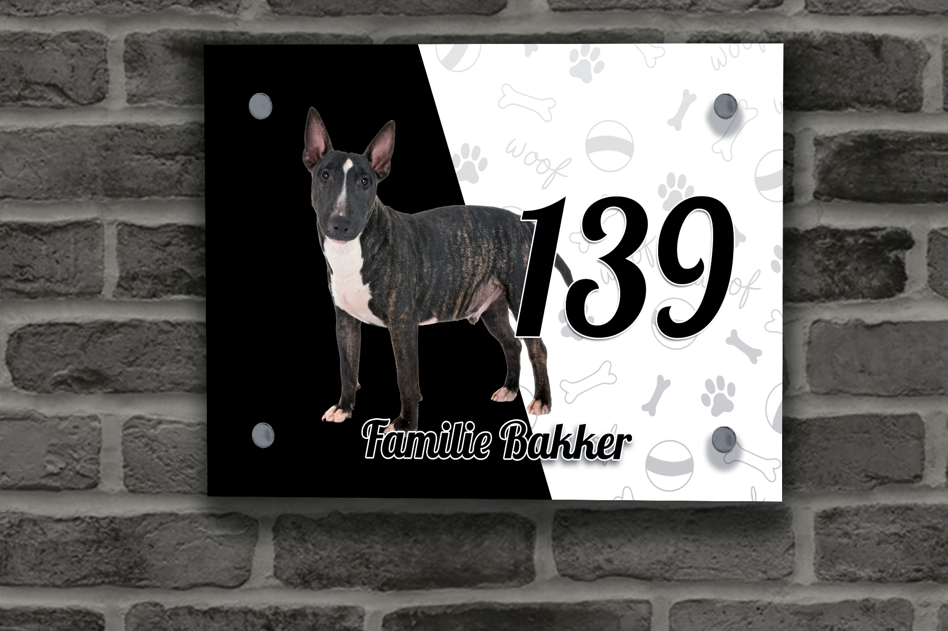 Bull Terriër Naambordje 9