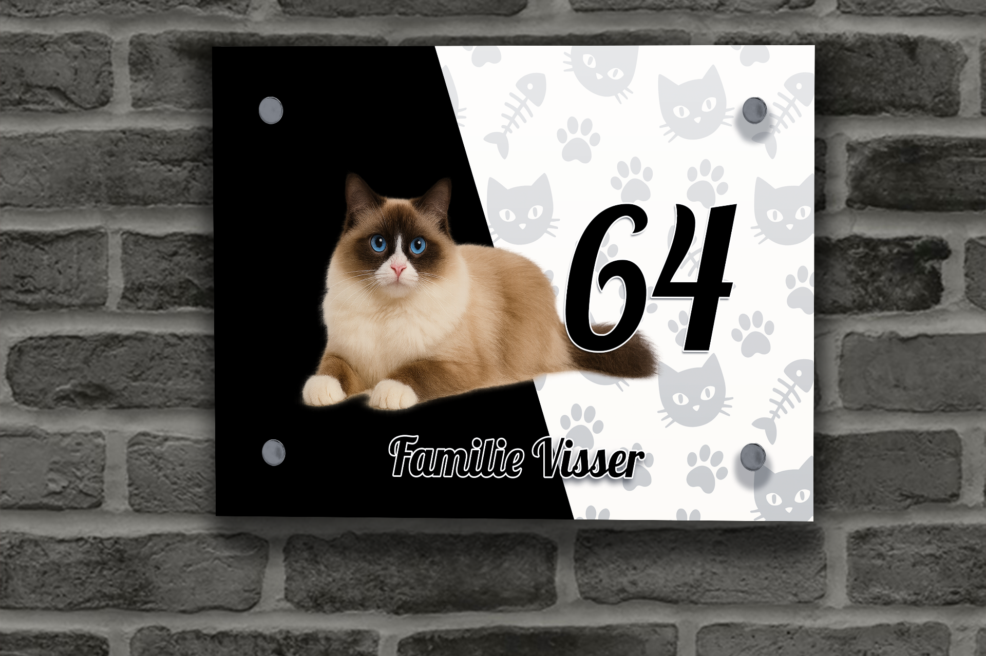 Katten Naambordje 23