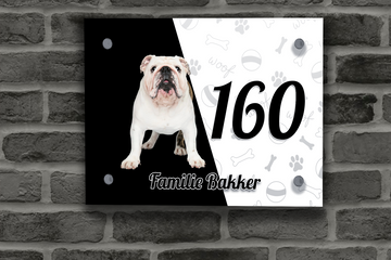 Engelse Buldog Naambordje 6