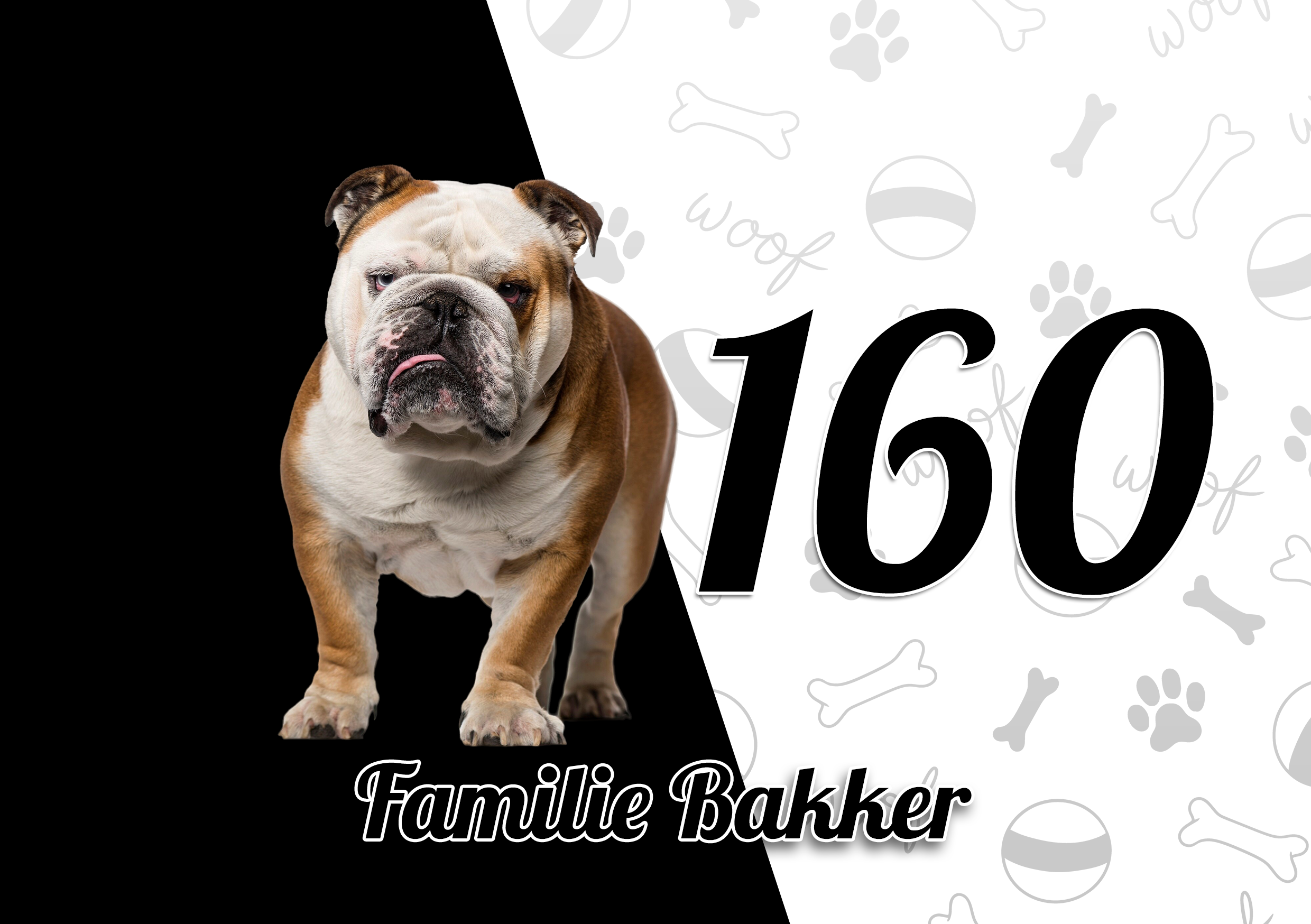 Engelse Buldog Naambordje 4