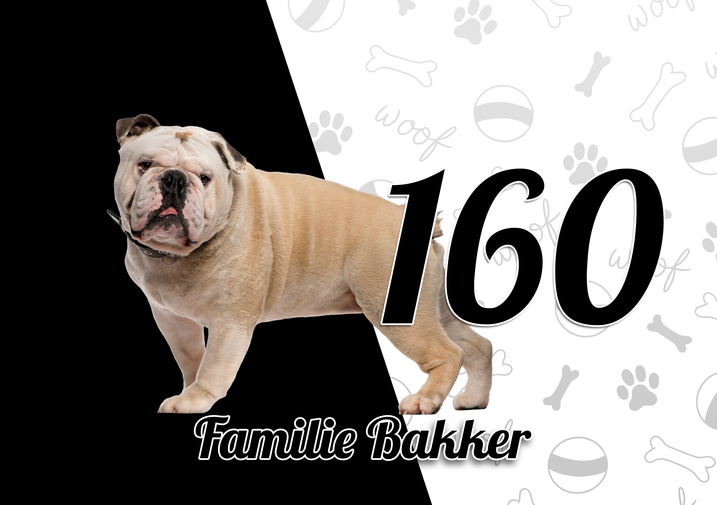 Engelse Buldog Naambordje 5