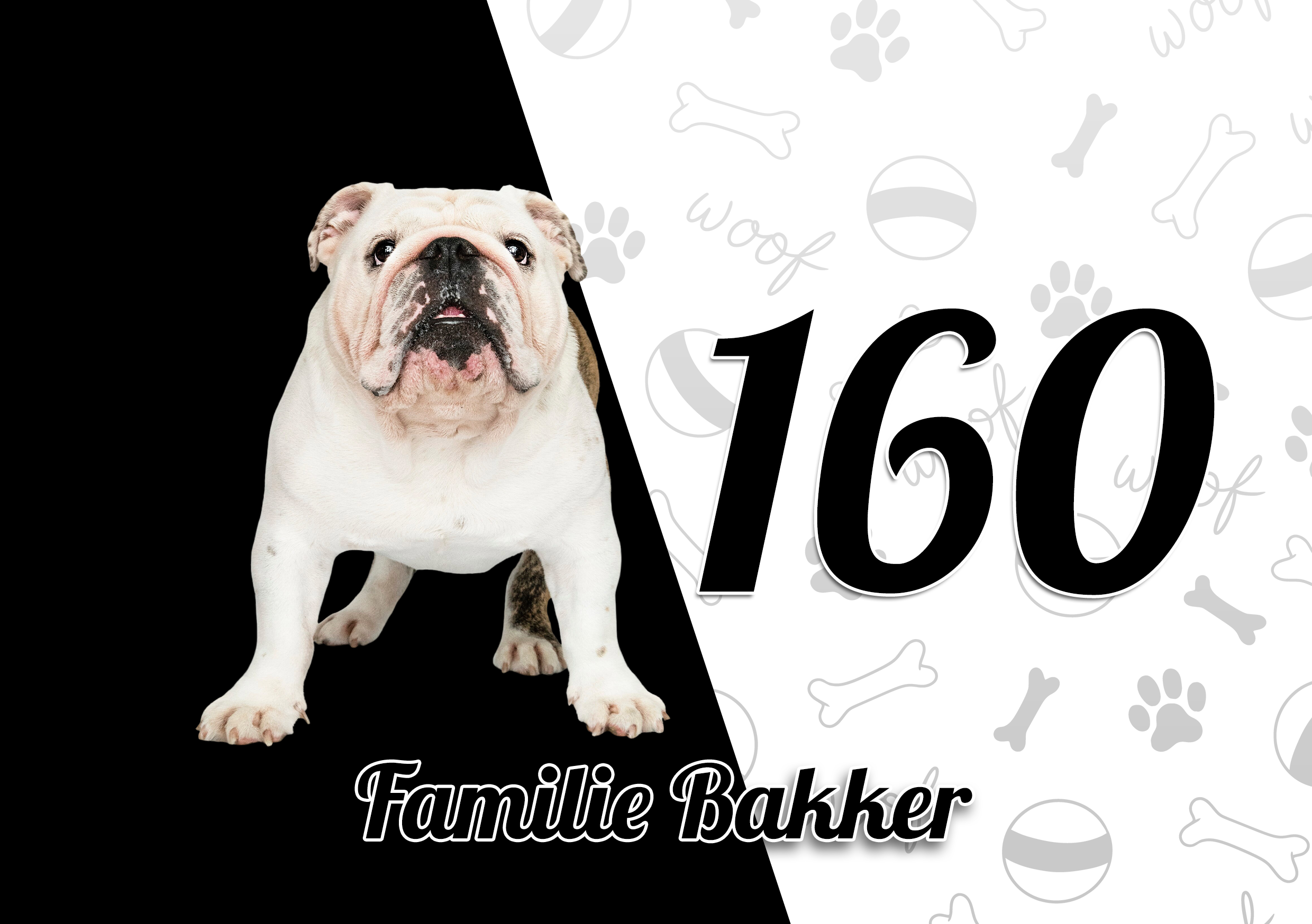 Engelse Buldog Naambordje 6