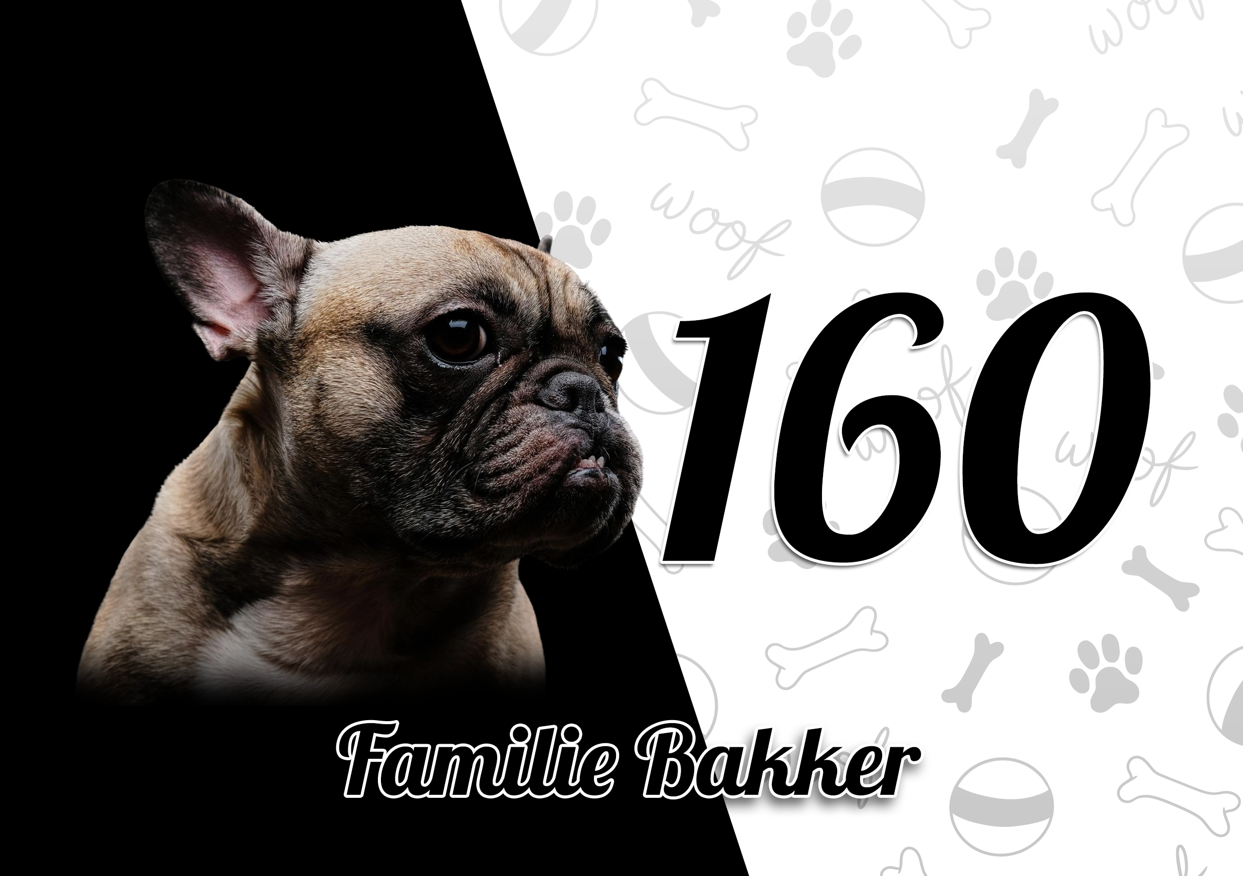 Franse Buldog Naambordje 7