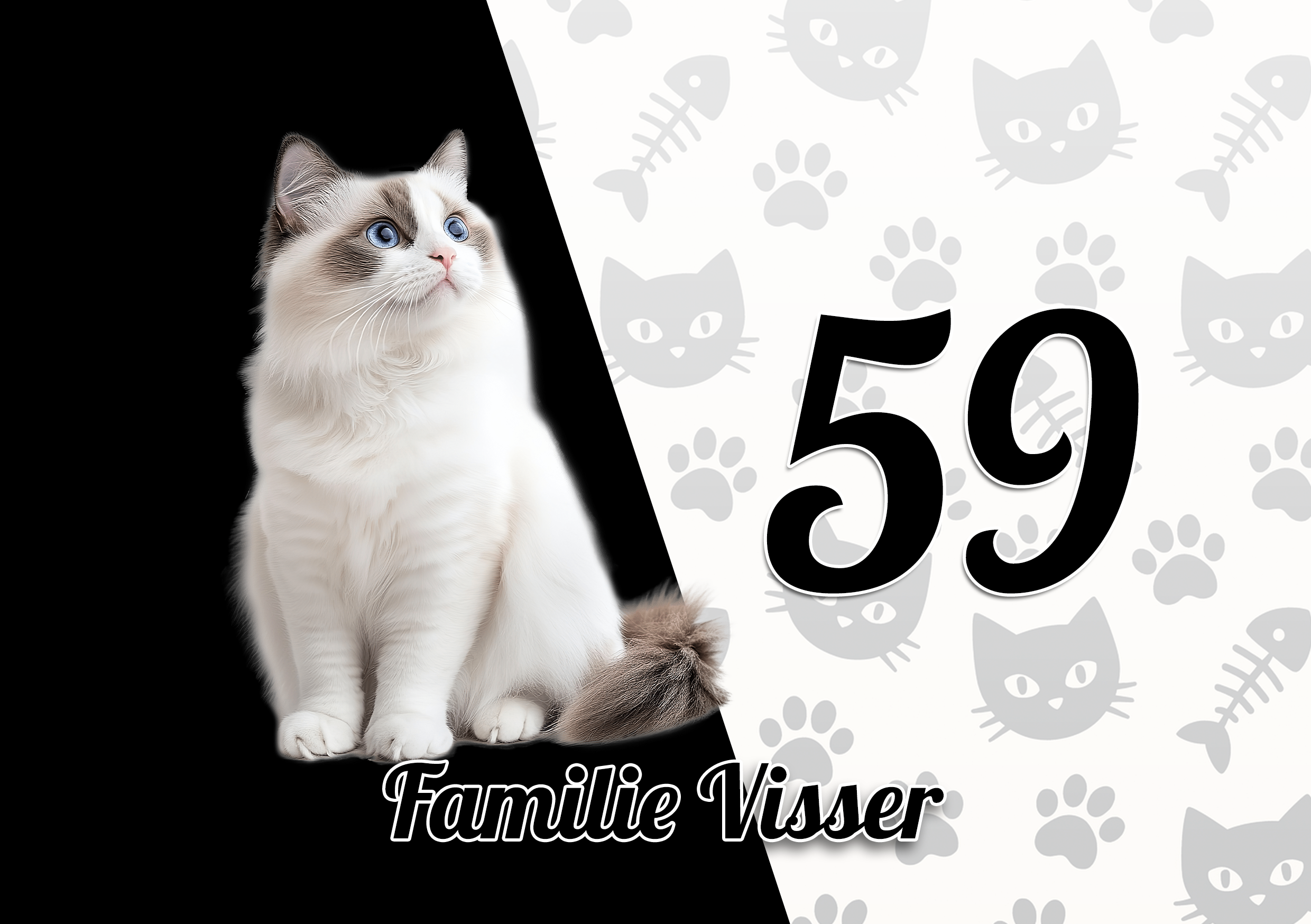 Katten Naambordje 18