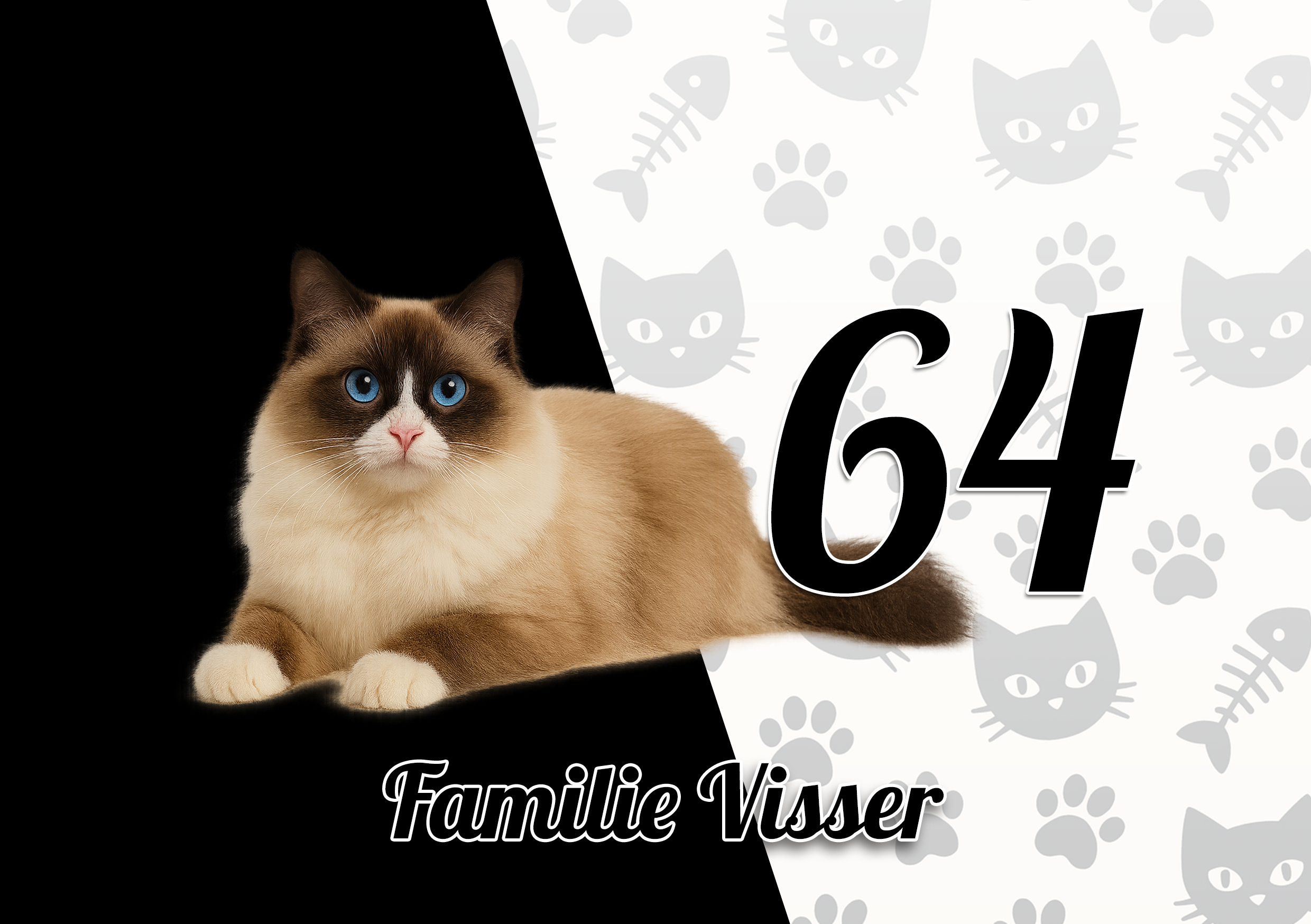 Katten Naambordje 23