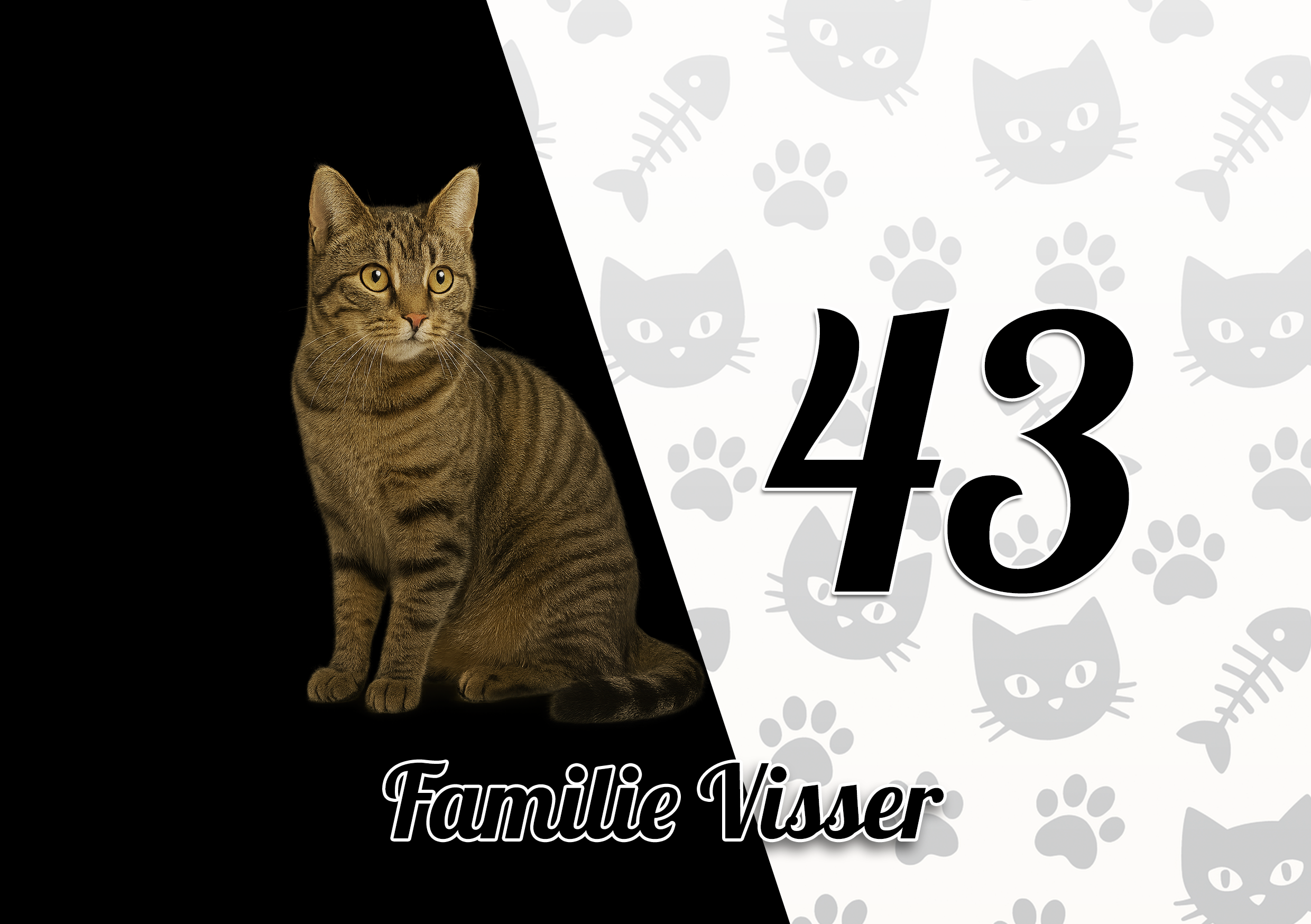 Katten Naambordje 5