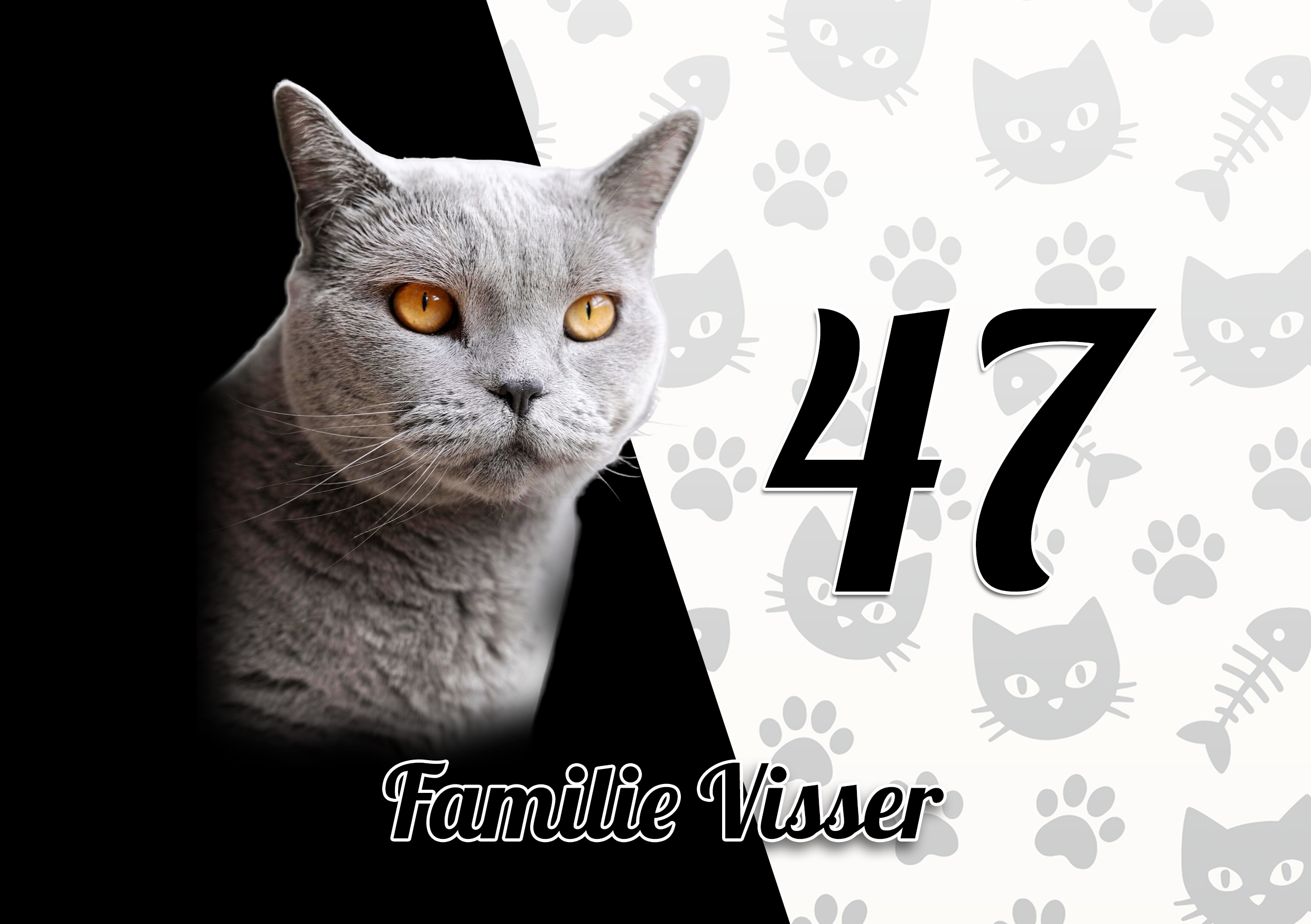 Katten Naambordje 9