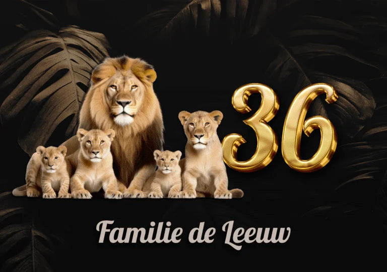 Leeuwen Naambordje 6