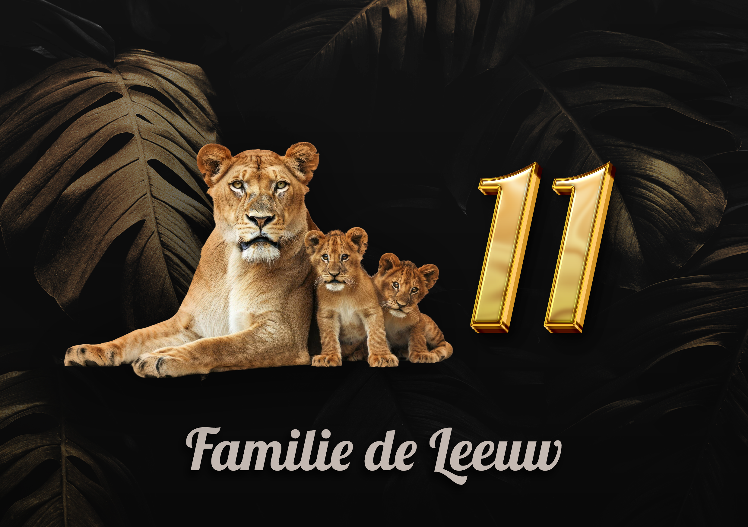 Leeuwen Naambordje 10