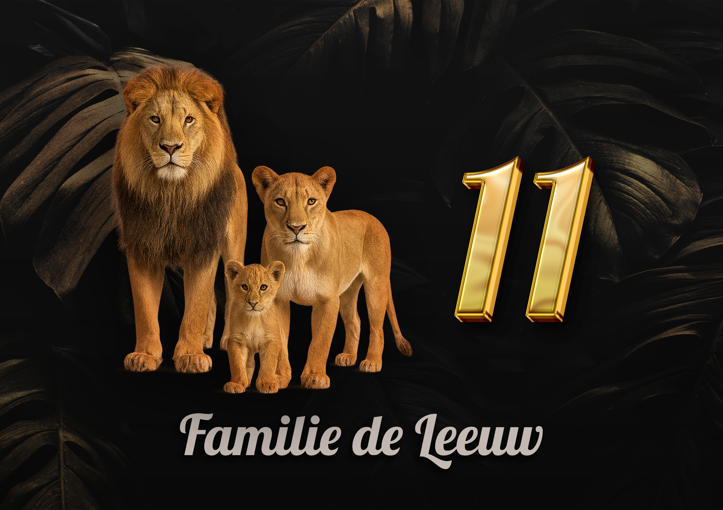 Leeuwen Naambordje 12