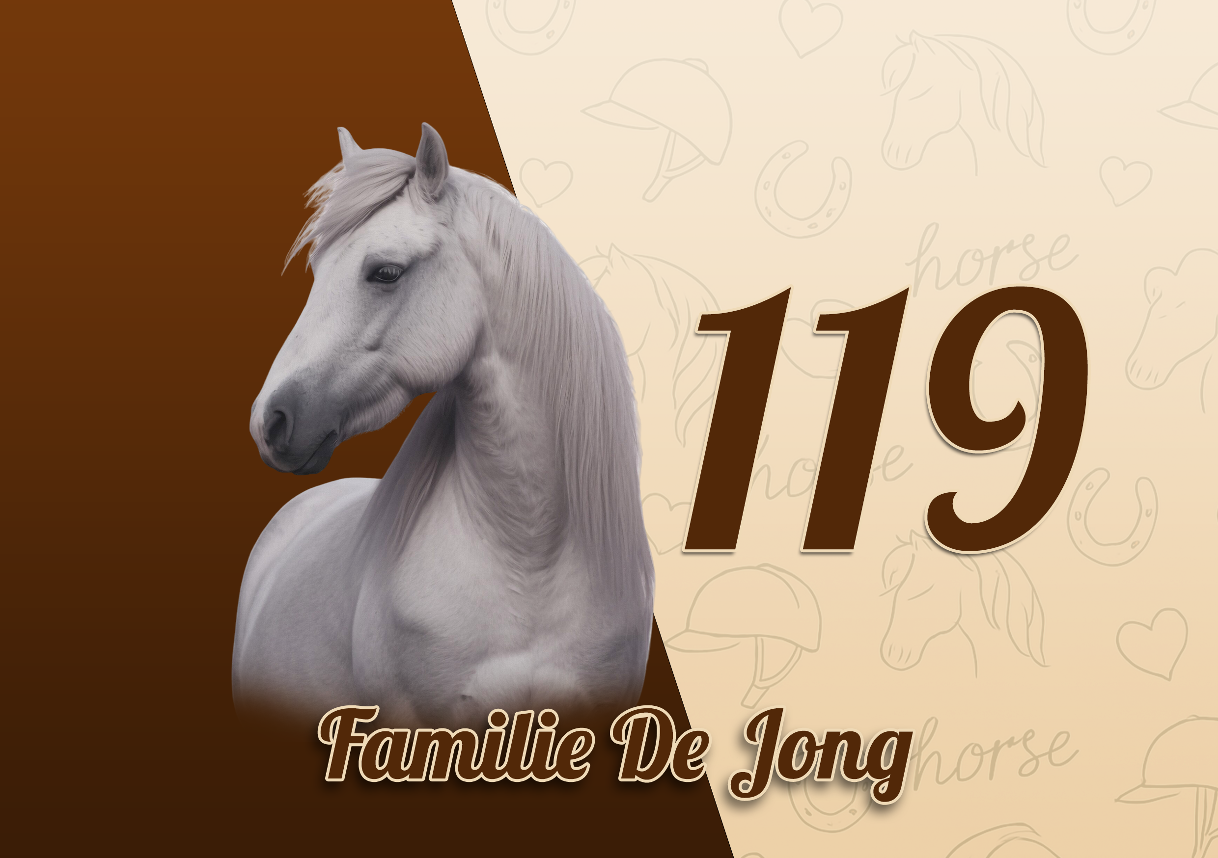 Paarden Naambordje 10