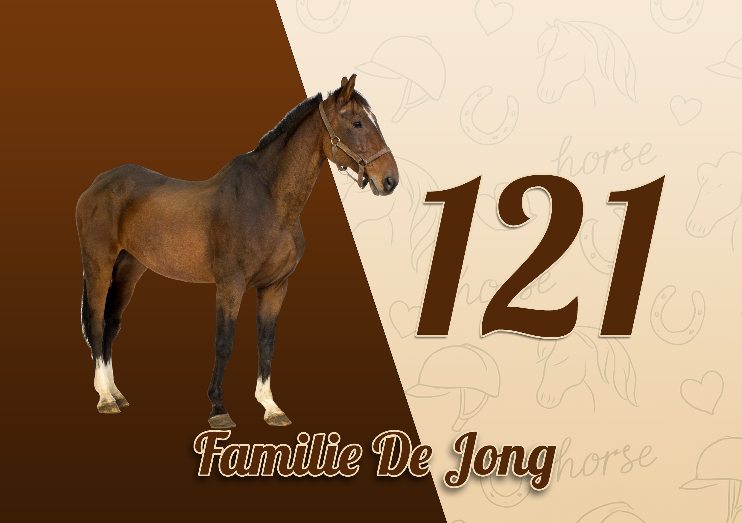 Paarden Naambordje 12