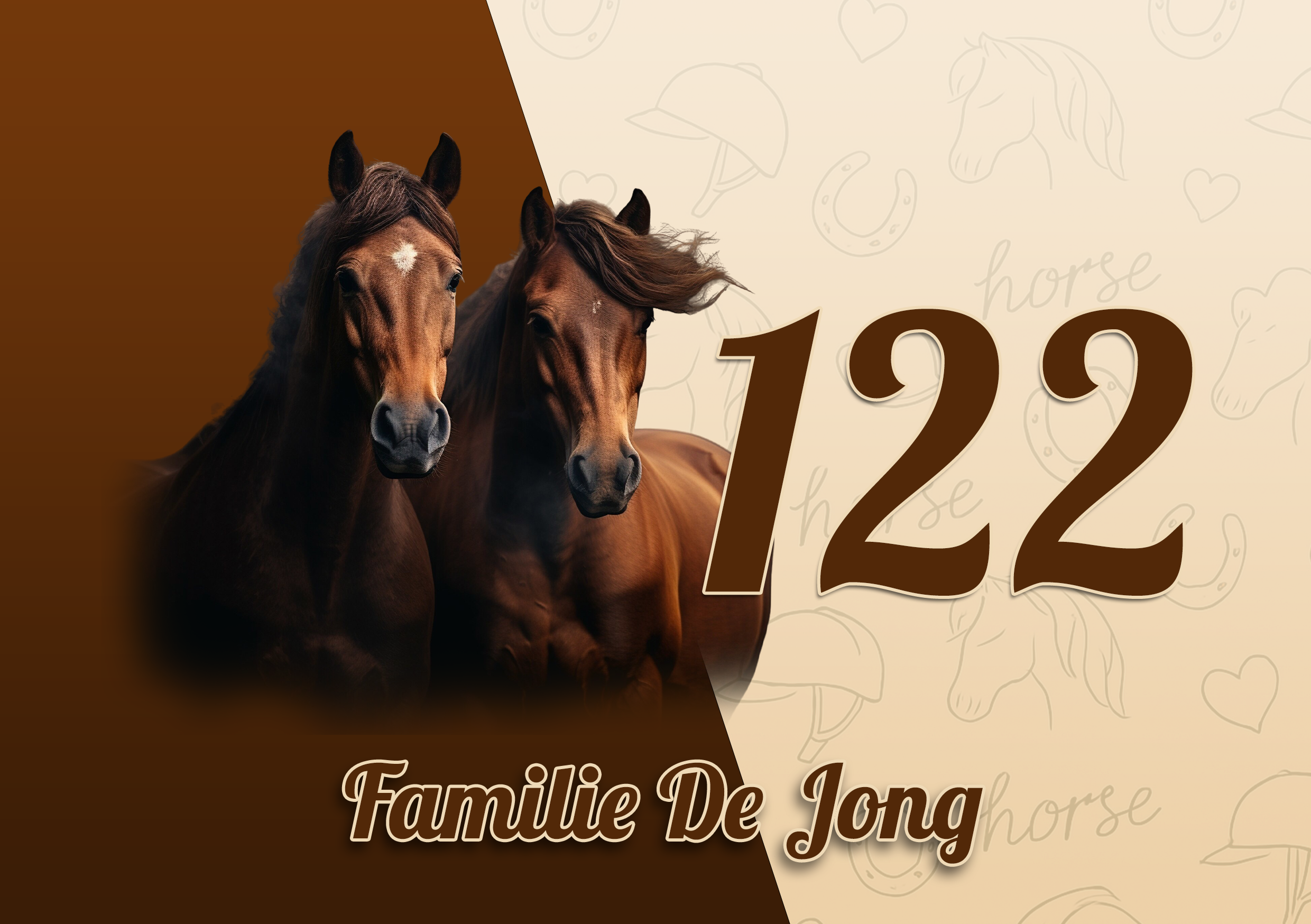 Paarden Naambordje 13