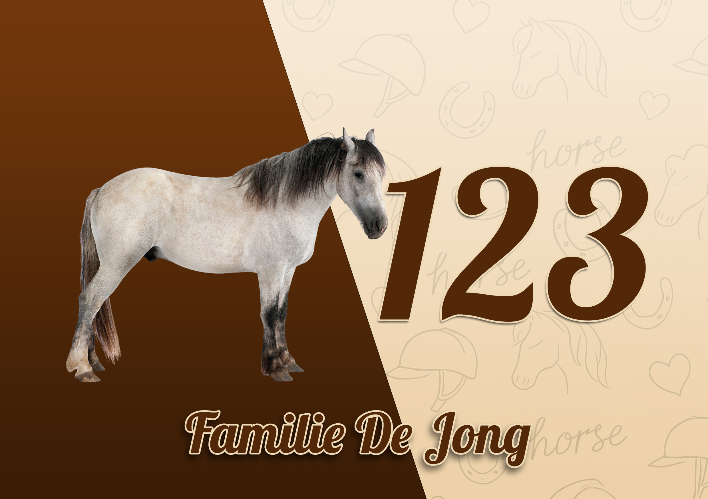 Paarden Naambordje 14